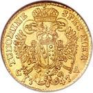Реверс монеты 1 дукат 1745-1765 годов   Австрия
