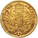 Реверс монеты 1 дукат 1750-1765 годов   Австрия