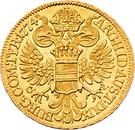 Реверс монеты 1 дукат 1765-1780 годов   Австрия