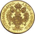 Реверс монеты 1 дукат 1780-1790 годов   Австрия
