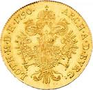 Реверс монеты 1 дукат 1790-1792 годов   Австрия