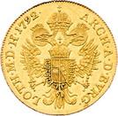 Реверс монеты 1 дукат 1792-1804 годов   Австрия