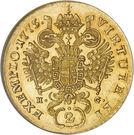 Реверс монеты 2 дуката 1768-1777 годов   Австрия