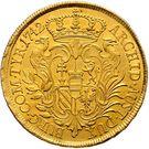 Реверс монеты 5 дукатов 1741-1743 годов   Австрия
