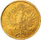 Реверс монеты 5 дукатов 1777 года   Австрия