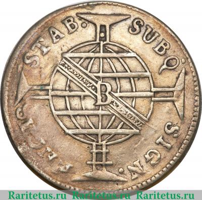 Реверс монеты 160 рейсов 1810-1815 годов   Бразилия