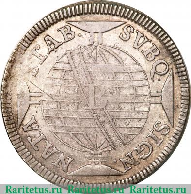 Реверс монеты 640 рейсов 1799-1805 годов   Бразилия
