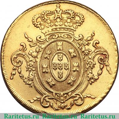 Реверс монеты 6400 рейсов 1805-1817 годов   Бразилия