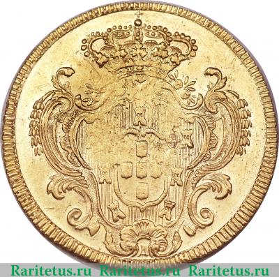 Реверс монеты 6400 рейсов 1786-1790 годов   Бразилия