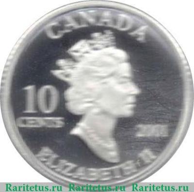 10 центов 2001 года   Канада