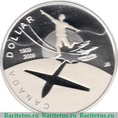 Реверс монеты 1 доллар 2009 года   Канада