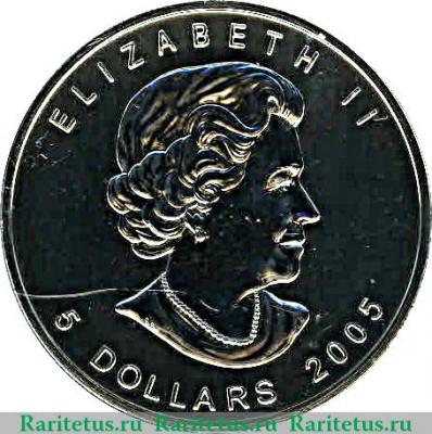 5 долларов 2005 года   Канада