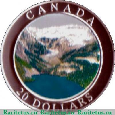 Реверс монеты 20 долларов 2003 года   Канада