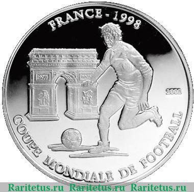 Реверс монеты 1000 франков 2002 года   Чад