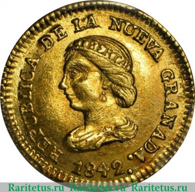 1 песо 1837-1846 годов   Колумбия