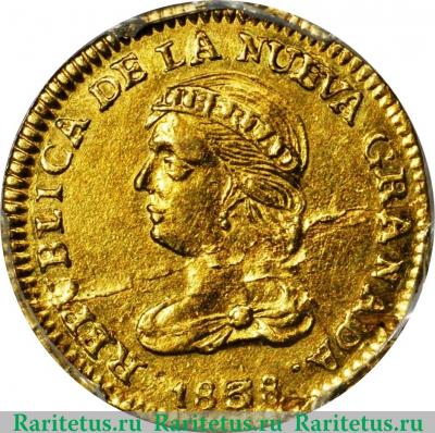 2 песо 1838-1846 годов   Колумбия