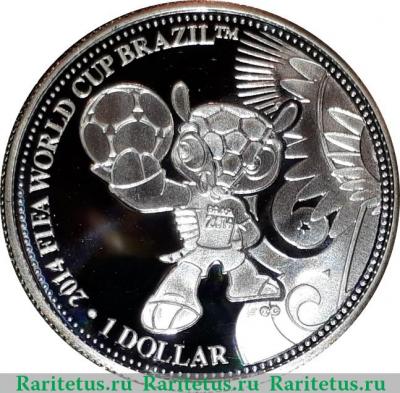Реверс монеты 1 доллар 2013 года   Острова Кука