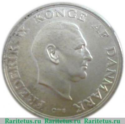 2 кроны 1958 года   Дания