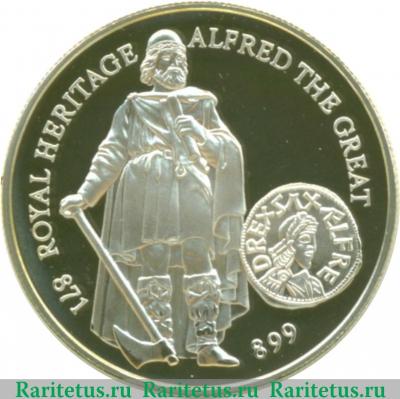 Реверс монеты 2 фунта 1996 года   Фолклендские острова