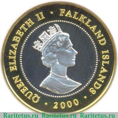 2 фунта 2000 года   Фолклендские острова