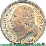 ½ франка 1816-1824 годов   Франция