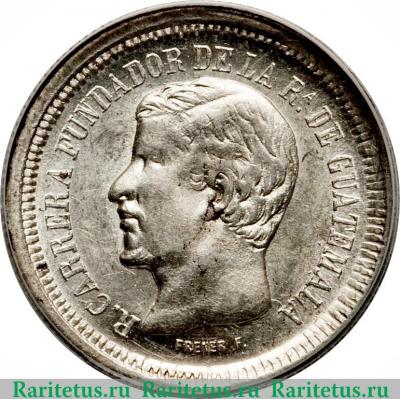1 реал 1868-1869 годов   Гватемала
