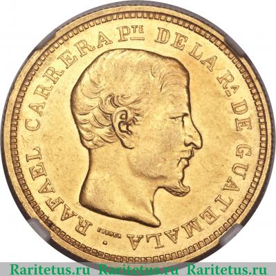 8 песо 1864 года   Гватемала