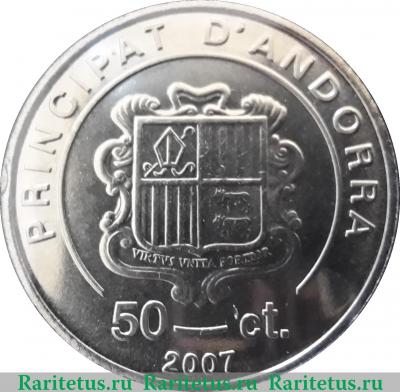 50 сантимов 2007 года   Андорра