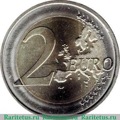 Реверс монеты 2 евро 2016 года   Австрия