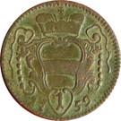 Реверс монеты 1 пфенниг 1759-1765 годов   Австрия