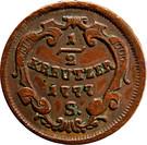 Реверс монеты ½ крейцера 1772-1779 годов   Австрия