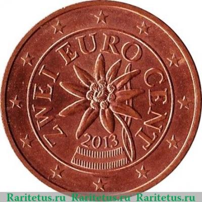 2 евроцента 2002-2019 годов   Австрия