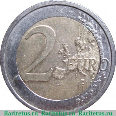 Реверс монеты 2 евро 2009 года   Бельгия