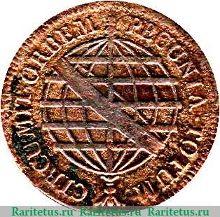 Реверс монеты 40 рейсов 1778-1784 годов   Бразилия