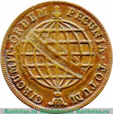 Реверс монеты 40 рейсов 1799 года   Бразилия