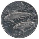 Реверс монеты 2 фунта 2015 года   Британская антарктическая территория