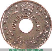 ½ пенни 1952 года   Британская Западная Африка