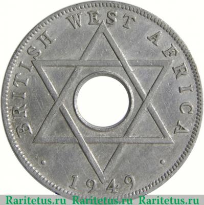 Реверс монеты ½ пенни 1949-1951 годов   Британская Западная Африка
