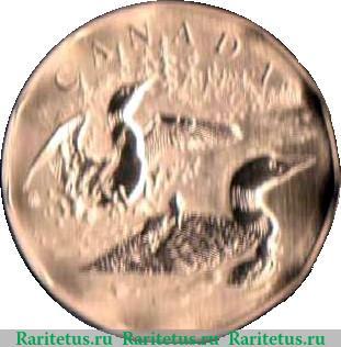 Реверс монеты 1 доллар 2002 года   Канада