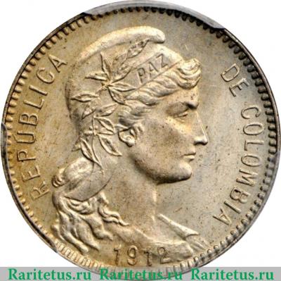 1 песо (papel moneda) 1907-1916 годов   Колумбия