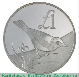 Реверс монеты 1 фунт 2000 года   Кипр