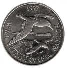 Реверс монеты 50 пенсов 1997 года   Фолклендские острова