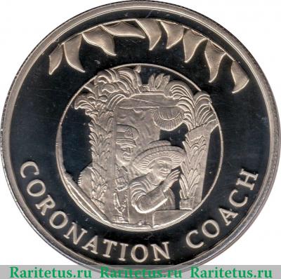 Реверс монеты 50 пенсов 2002 года   Фолклендские острова
