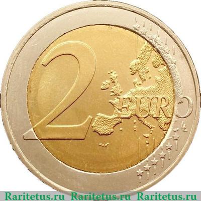 Реверс монеты 2 евро 2008 года   Финляндия