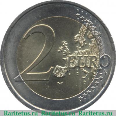 Реверс монеты 2 евро 2010 года   Франция