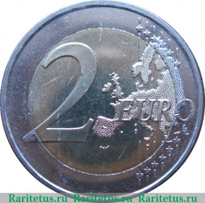 Реверс монеты 2 евро 2011 года   Франция