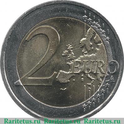 Реверс монеты 2 евро 2012 года   Франция