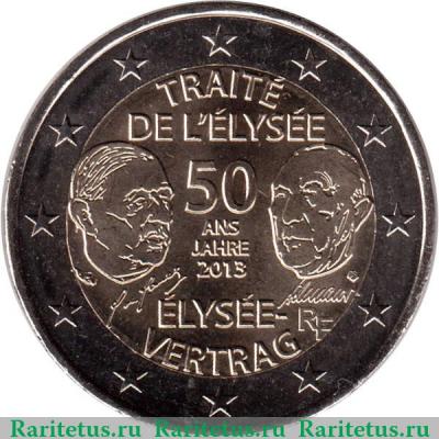 2 евро 2013 года   Франция