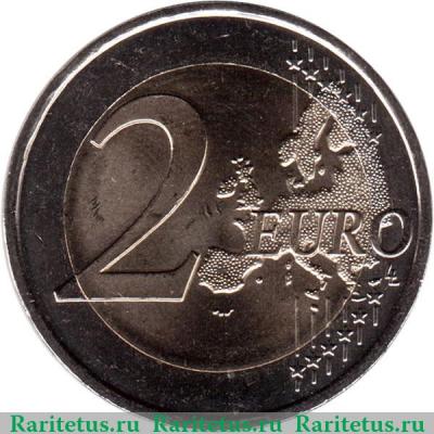 Реверс монеты 2 евро 2013 года   Франция