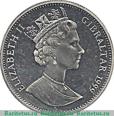 1 крона 1999 года   Гибралтар